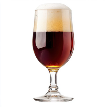 Beer glass isolated on white backgroundの素材