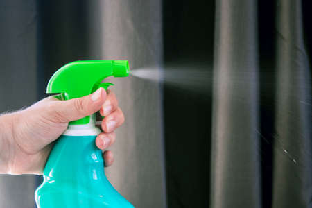 Use sanitizer to kill virus and germsの写真素材
