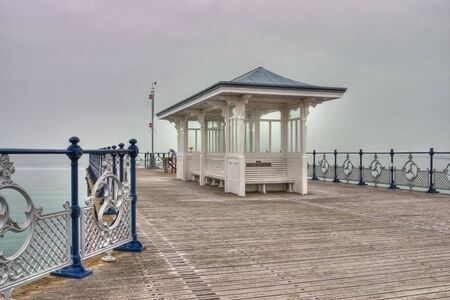 The famous pier in Swanageの写真素材