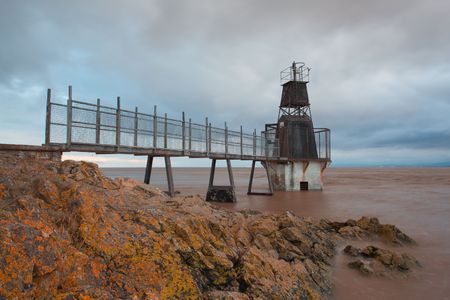 Battery Point at Portishead in North Somerset, Englandの写真素材