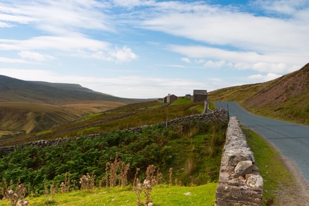 Traditional barn in the Yorkshire Dales National Park Englandの写真素材