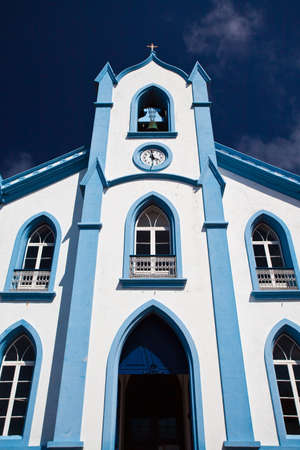 Typical church on the Terceira Island - Azores, Portugalの写真素材
