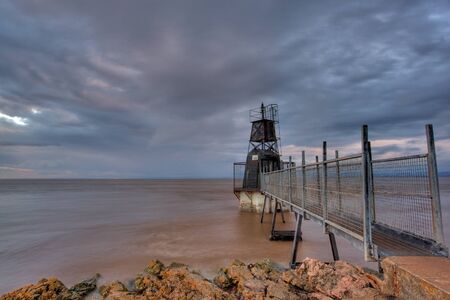 Battery Point at Portishead in North Somerset, Englandの写真素材