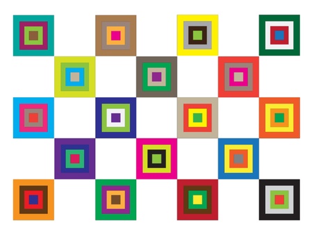 Colorful mosaic in bathroomのイラスト素材