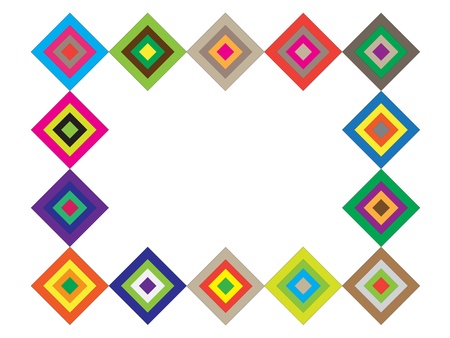 Colorful mosaic in bathroomのイラスト素材