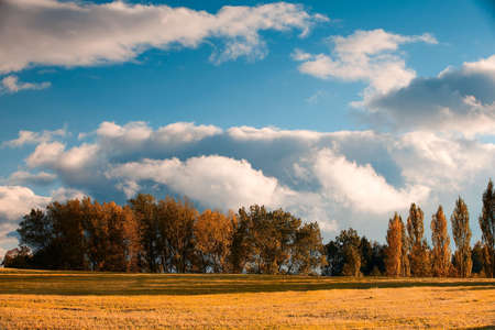 Autumn landscape in Czech mountains.の写真素材