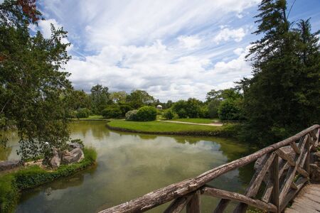 Garden in Versailles palaceの写真素材
