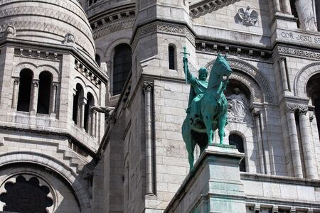 Detail of Sacre Coeur Basilica in Paris, Franceのeditorial素材