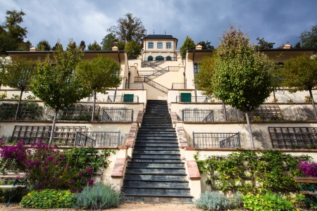 The gardens of Prague castle - Small Furstenberg gardenのeditorial素材