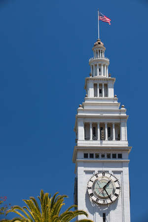 Detail of Tower in harbour in San Francisco