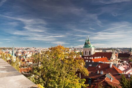View from Prague Castle on the autumn Pragueのeditorial素材