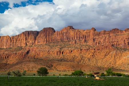 Landscape in Moab near the Arches National Park, Moab,Utah,USAのeditorial素材