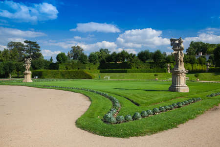 Amazing castle garden in Dobris in Czech Republicのeditorial素材