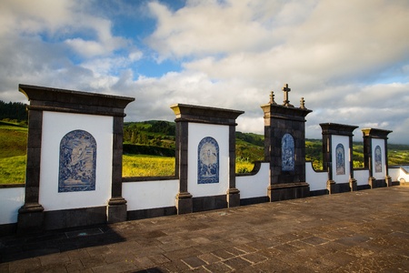 Architecture near the Chapel of Our Lady of Peace , Sao Miguel, Azores