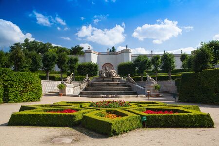 Amazing castle garden in Dobris in Czech Republicのeditorial素材