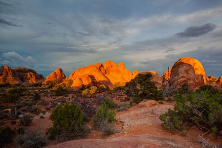 Scenes from famous Arches National Park, Moab,Utah,USA