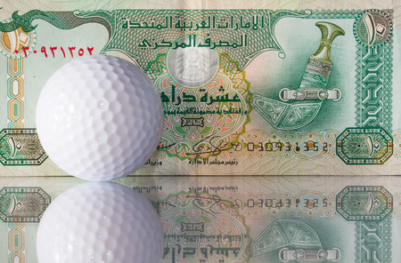 Golf balls and money from Dubai