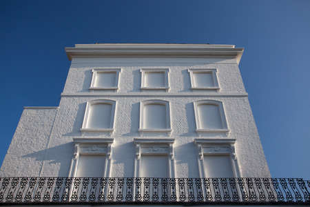 White brick house wirhout windows