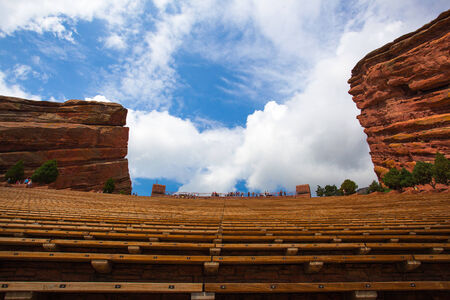 Famous Historic Red Rocks Amphitheater near Denver, Colorado