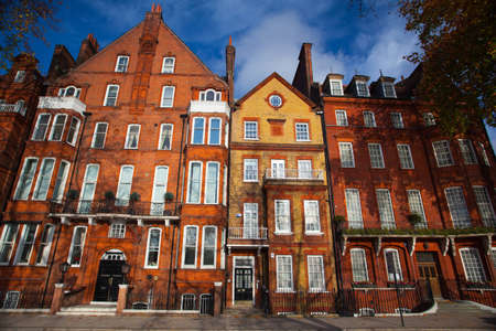 London November 17,2011:The Chelsea district - it  is an affluent area in central London,bounded to...