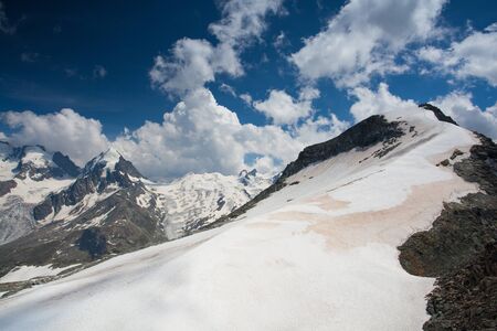 Mountain view from Piz Corvatsch (St. Moritz, Switzerland)の写真素材