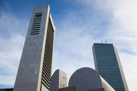 BOSTON,MASSACHUSETTS,USA - JULY 2,2016:   Boston Skyline showing Financial District at sunsetのeditorial素材