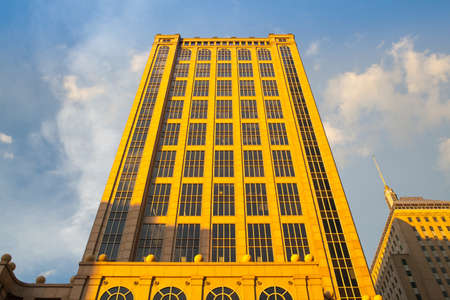 BOSTON,MASSACHUSETTS,USA - JULY 4,2016: Five Hundred Boylston Building in Boston, Massachusetts. This building in the Back Bay in known as the headquarters of the fictional Crane, Poole & Schmidt law firm from the TV show Boston Legal.のeditorial素材