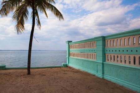On the beach in Cienfuegos, Cubaの写真素材