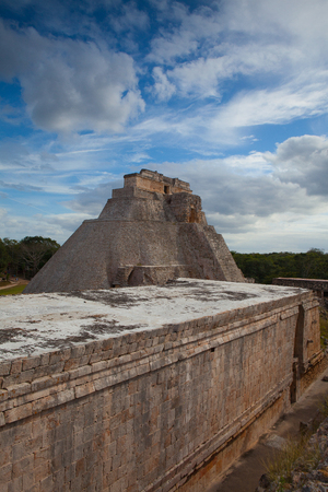 Majestic ruins in Uxmal,Mexico. Uxmal is an ancient Maya city of the classical period in present-day Mexico.のeditorial素材