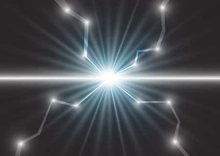 Vector thunder abstract background.- EPS10 file format.- Use transparency, gradient  tool.のイラスト素材