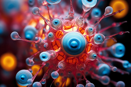 Electron microscopic structure of hydrogen atom by Generative AIの素材