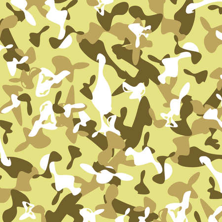 Abstract military camouflage. Desert grunge background illustrationの写真素材