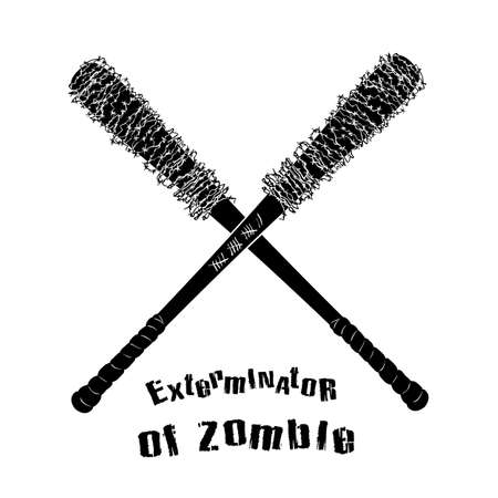 Vector symbol anti zombie on white backgroundのイラスト素材
