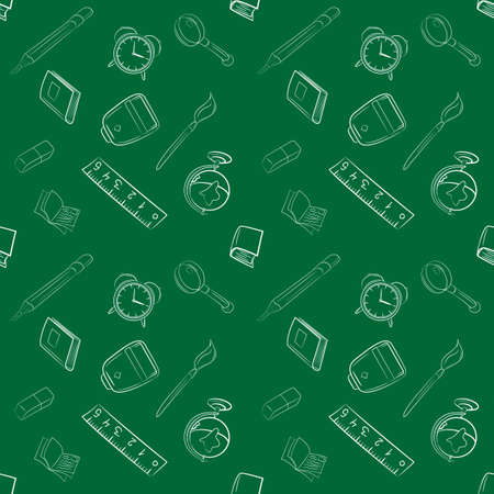 Back to school seamless vector pattern.のイラスト素材