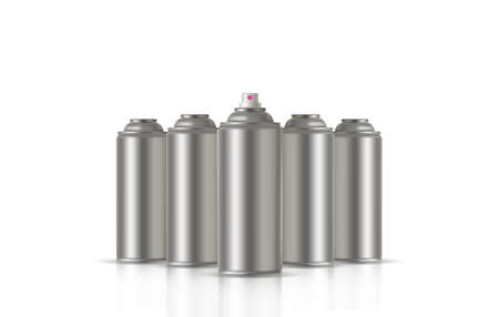Paint spray metal bottles icon.のイラスト素材