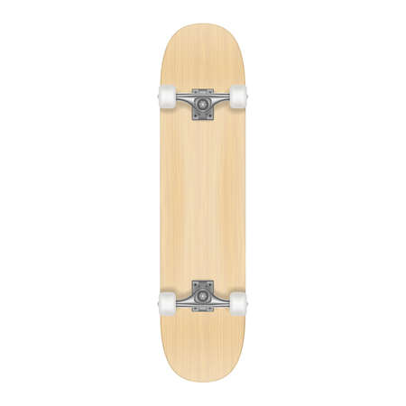 Skateboard template for your design. Vector realistic illustration EPS 10のイラスト素材