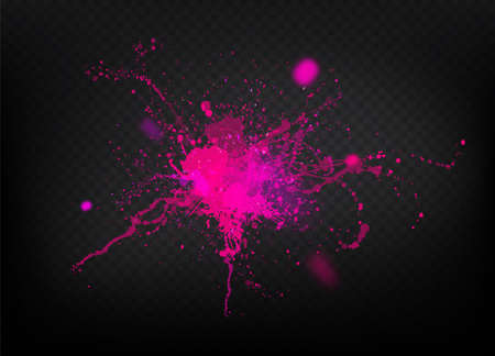 The explosion and scatter paint on a transparent background. Vector template EPS 10のイラスト素材