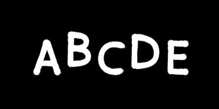 Graffiti spray font alphabet. Part 1. Vector illustration Eps 10のイラスト素材