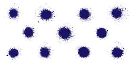 Graffiti spray banner set. Vector illustration highly detailed template for backgrounds or design.のイラスト素材