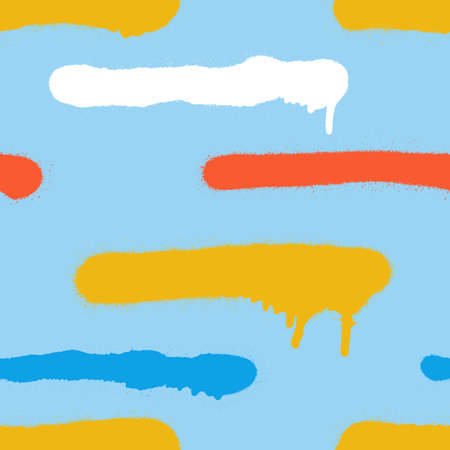 Graffiti spray paint seamless pattern. Vector illustration.のイラスト素材