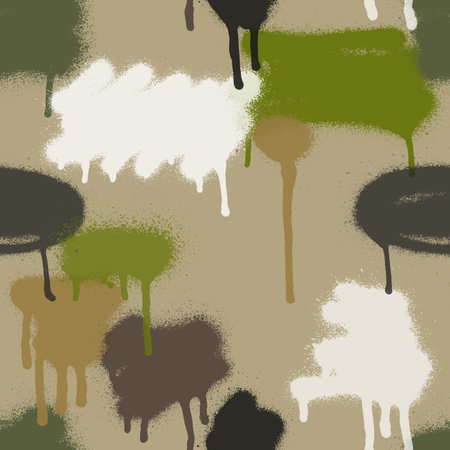 Graffiti spray paint seamless pattern. Vector illustration.のイラスト素材