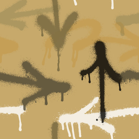 Graffiti spray paint seamless pattern. Vector illustration.のイラスト素材