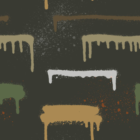 Graffiti spray paint seamless pattern. Vector illustration.のイラスト素材