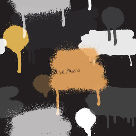 Graffiti spray paint seamless pattern. Vector illustration.のイラスト素材