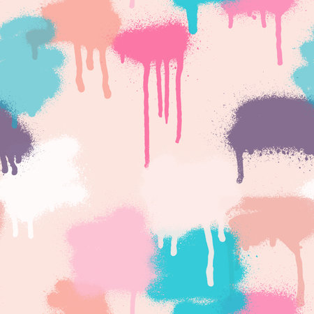 Graffiti spray paint seamless pattern. Vector illustration.のイラスト素材