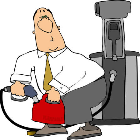 Fill the gas canの写真素材