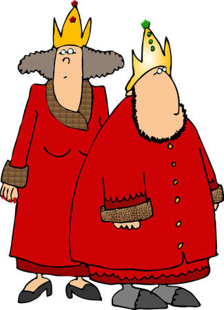 King & queenの写真素材