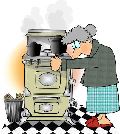 Woman cookingの写真素材