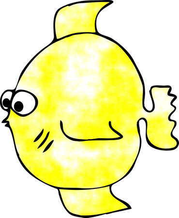 Yellow fishの写真素材