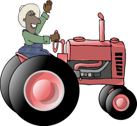 Tractor farmerの写真素材